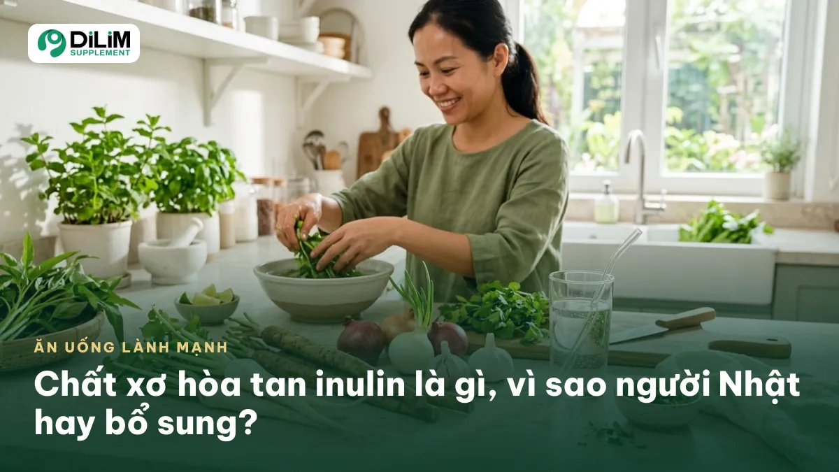 Ảnh bìa bài viết: Chất xơ hòa tan inulin là gì, vì sao người Nhật hay bổ sung?