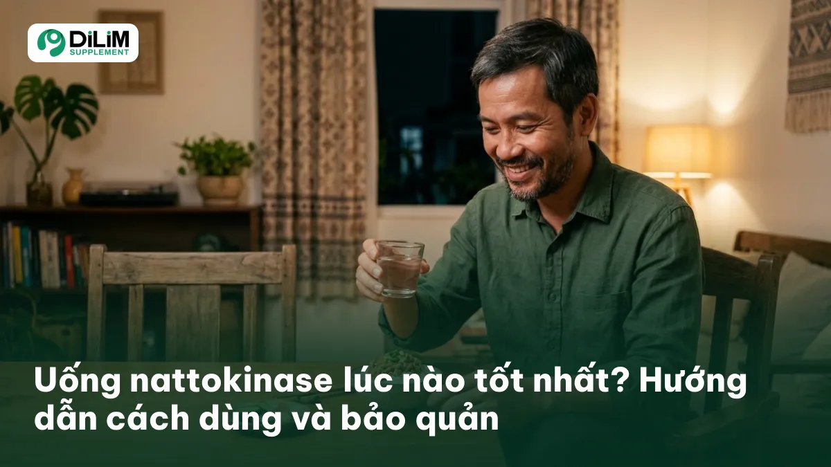 Ảnh bìa bài viết: Uống nattokinase lúc nào tốt nhất? Hướng dẫn cách dùng và bảo quản