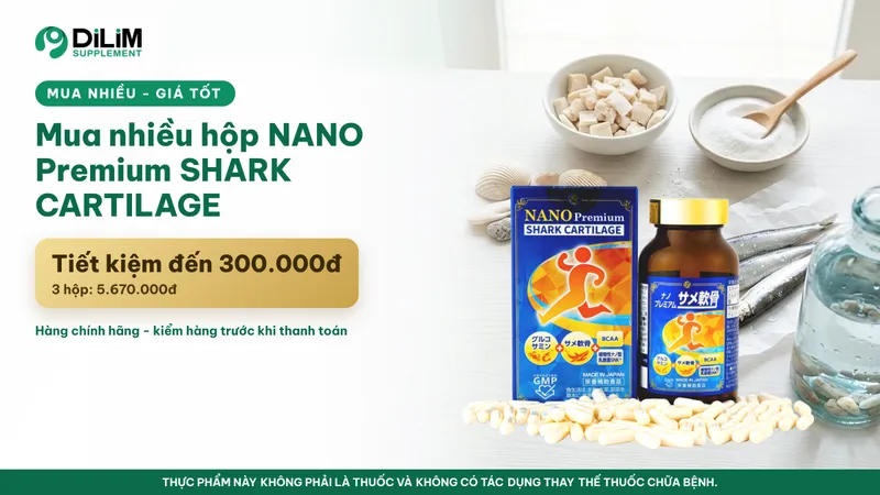 Ảnh ưu đãi: Mua nhiều hộp NANO Premium SHARK CARTILAGE