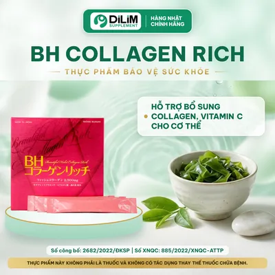 BH Collagen Rich hỗ trợ bổ sung collagen, vitamin C - ảnh bìa