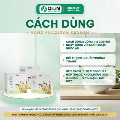 Bột uống NANO FUCOIDAN KENGEN Nhật Bản - cách dùng