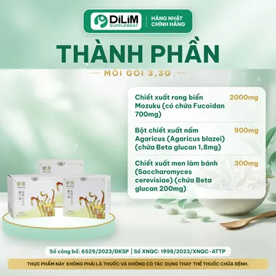 Bột uống NANO FUCOIDAN KENGEN Nhật Bản - thành phần