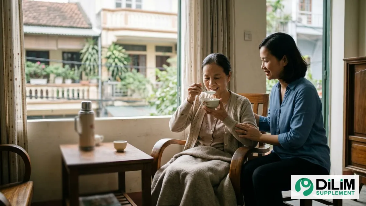 Cảnh đời thường của người quan tâm đến Bột uống NANO FUCOIDAN KENGEN Nhật Bản