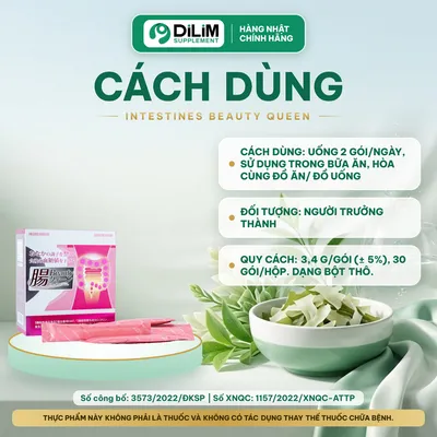 Chất xơ inulin Intestines Beauty Queen Nhật Bản (Fuji FF) - cách dùng