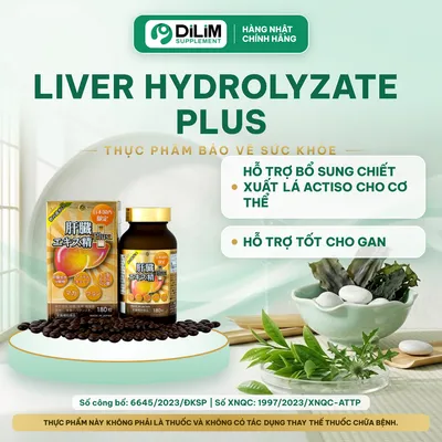 Liver Hydrolyzate Plus 180 viên Nhật Bản - ảnh bìa
