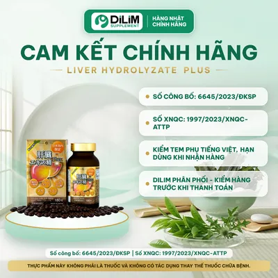 Liver Hydrolyzate Plus 180 viên Nhật Bản - cam kết chính hãng