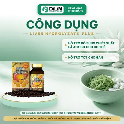 Liver Hydrolyzate Plus 180 viên Nhật Bản - công dụng