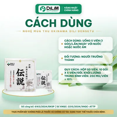 Nghệ mùa Thu Okinawa DILI Densetu (DILI Okinawa Osake Wo Kaiteki No Densetu) - cách dùng