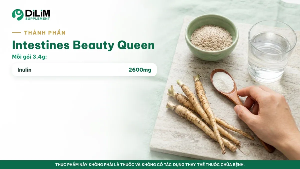 Thành phần của Chất xơ inulin Intestines Beauty Queen Nhật Bản (Fuji FF) theo giấy công bố