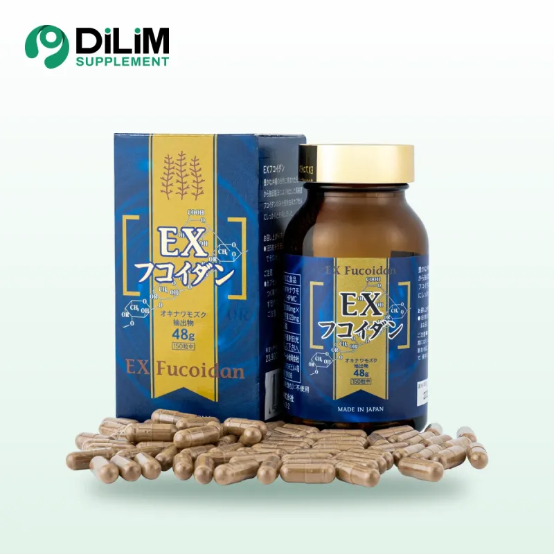 Viên uống tảo nâu EX Fucoidan Nhật Bản (Mozuku seaweed extract processed food)